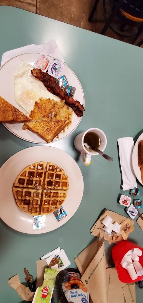 Special 1 Pecan Waffleand Green Tea